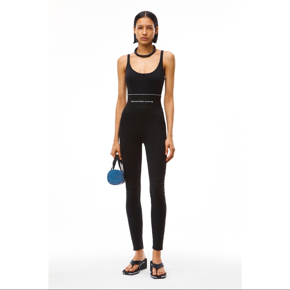 Alexander Wang Black Sculpted Jumpsuit